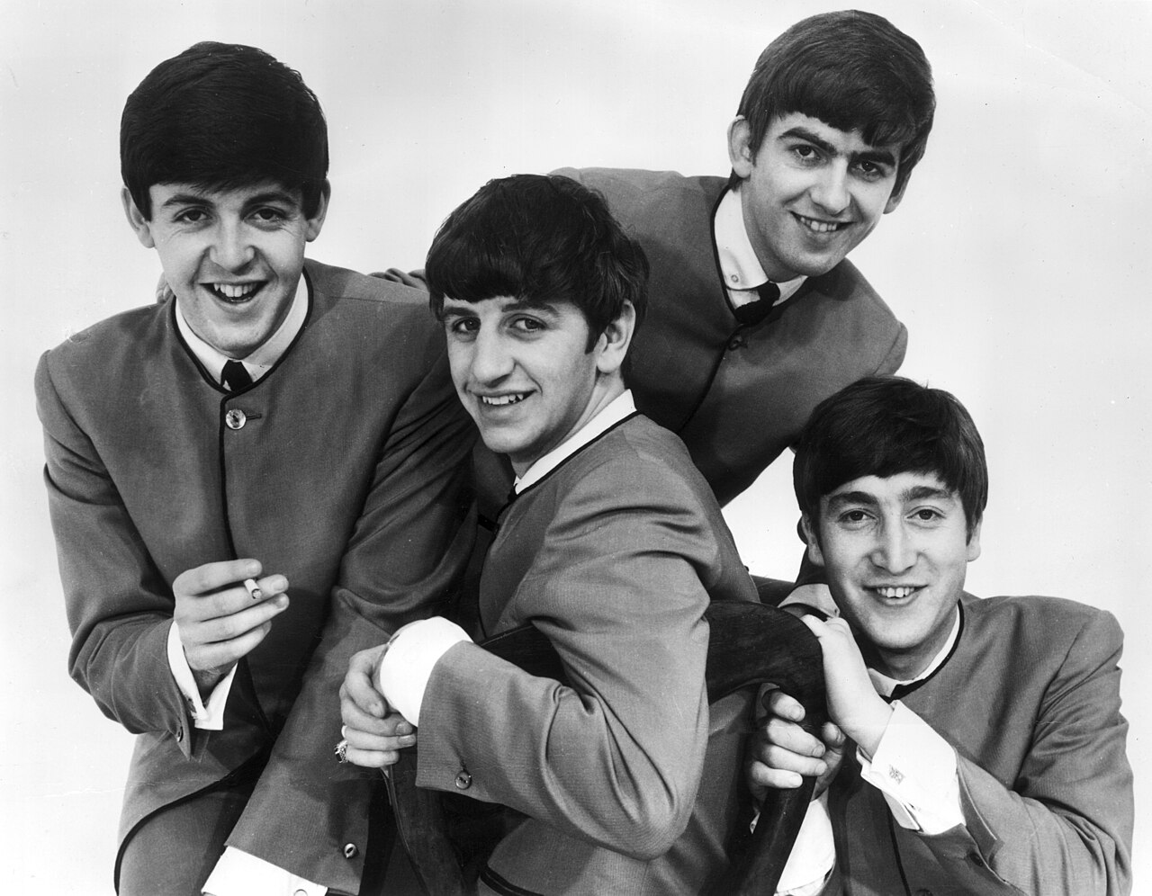 The Beatles 1963 publicity photo.