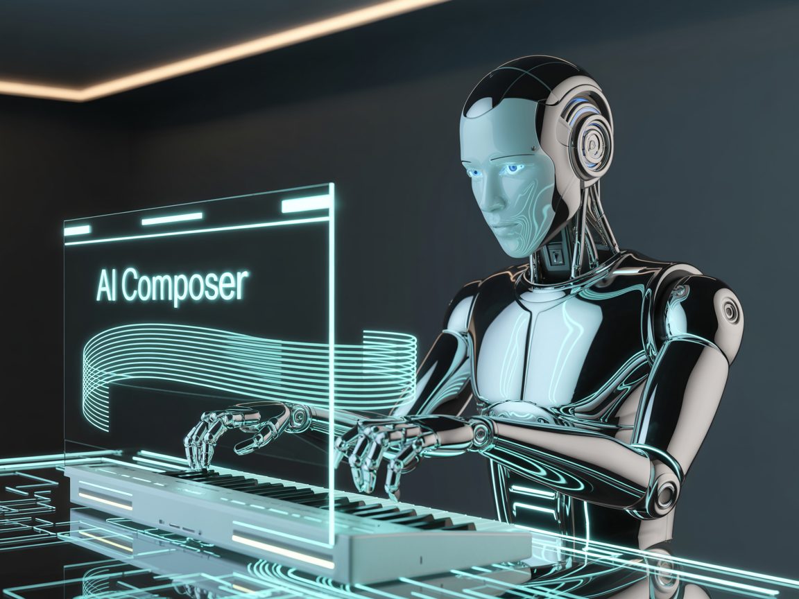 humanoid robot AI music writing