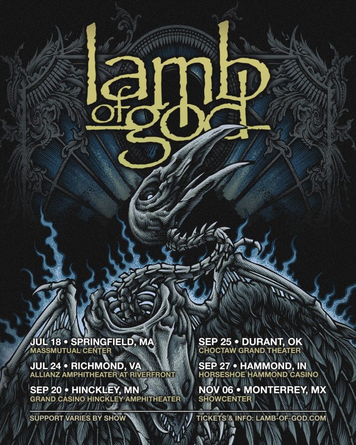 Lamb of God Announce 2025 Headlining Dates